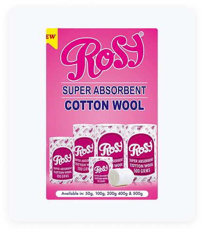 Saima Rosy Super Absorbent Cotton Wool Roll – Multi-Purpose & Ultra Soft